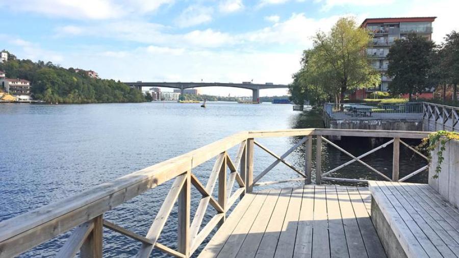 Utsikt över inloppet till Mälaren